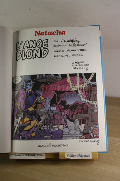 L’ange Blond + Poster – Natacha – Walthéry Motillieux Van Linthout – Marsu Production – EO – 1994