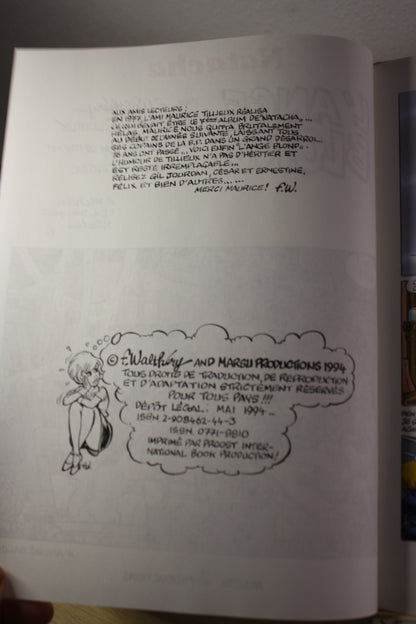 L’ange Blond + Poster – Natacha – Walthéry Motillieux Van Linthout – Marsu Production – EO – 1994