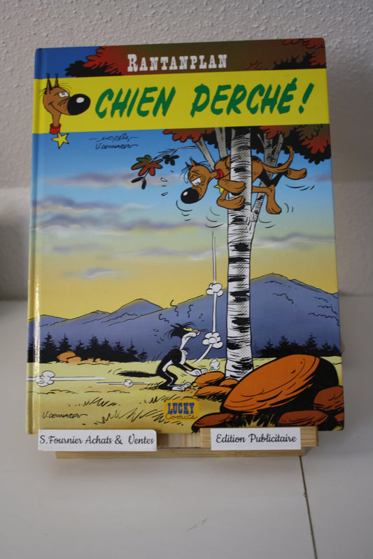 Chien perché – Rantanplan – Morris, Léonardino - Lucky Comics – Publicitaire – 2002 - BP France