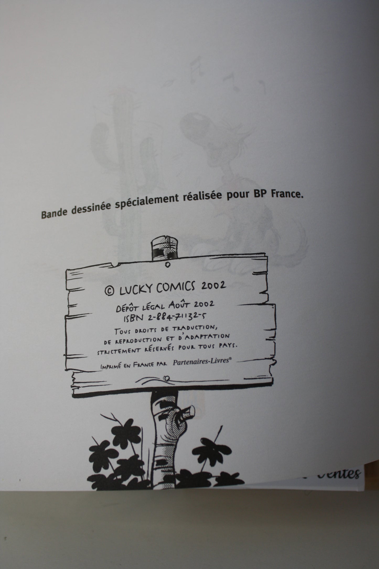 Chien perché – Rantanplan – Morris, Léonardino - Lucky Comics – Publicitaire – 2002 - BP France