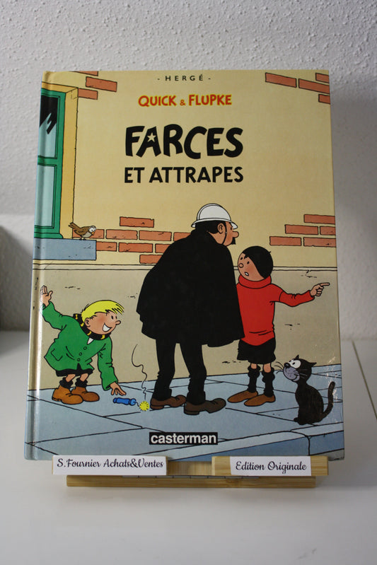 Farces & Attrapes – Quick & Flupke – Hergé - Casterman - EO - 1989