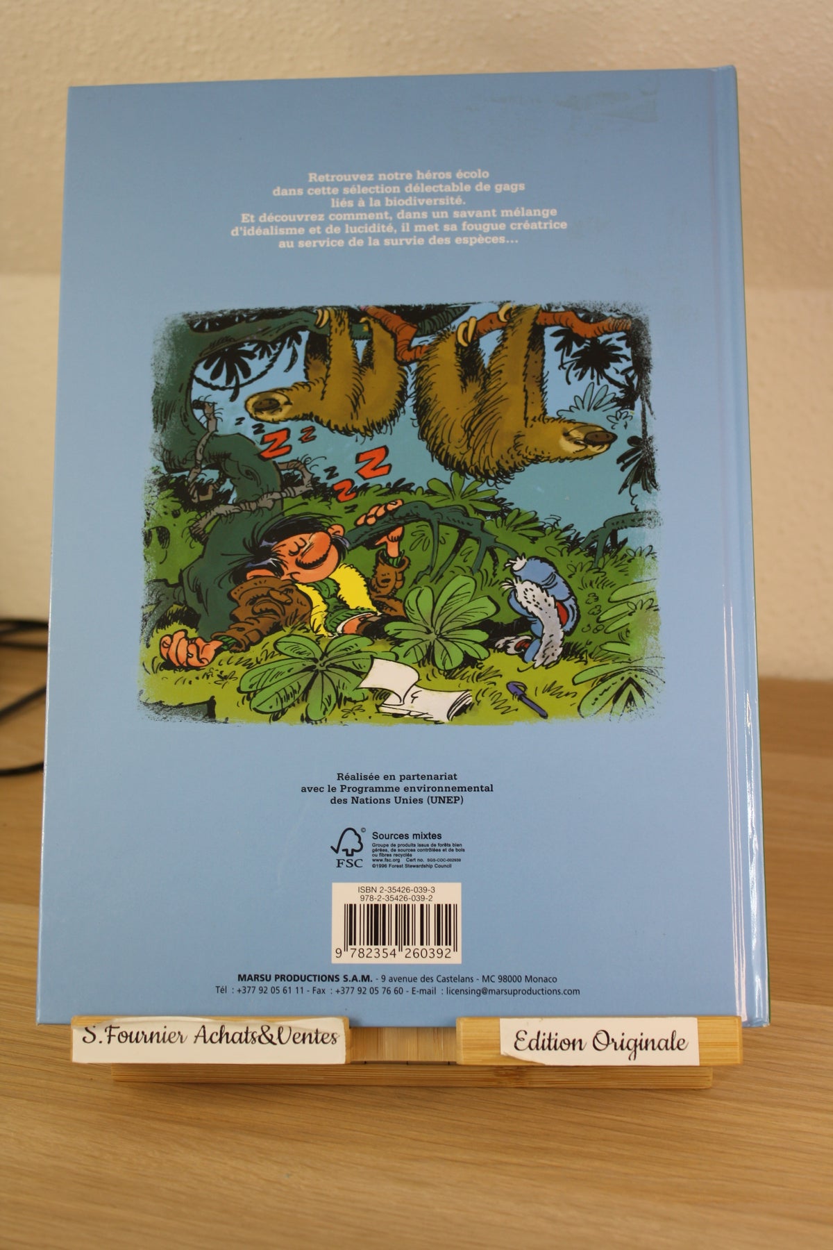 La biodiversité selon Lagaffe – Gaston Lagaffe - Franquin – Marsu Production – EO – 2010