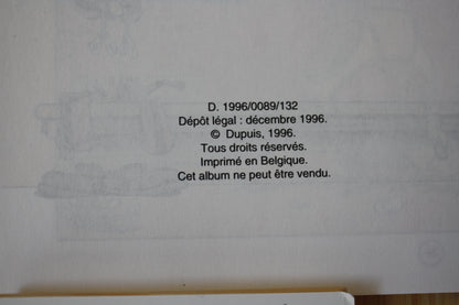 N’oublie pas ta capuche – Le petit Spirou – Tome et Janry - Dupuis - Publicitaire - 1996 - Harry’s