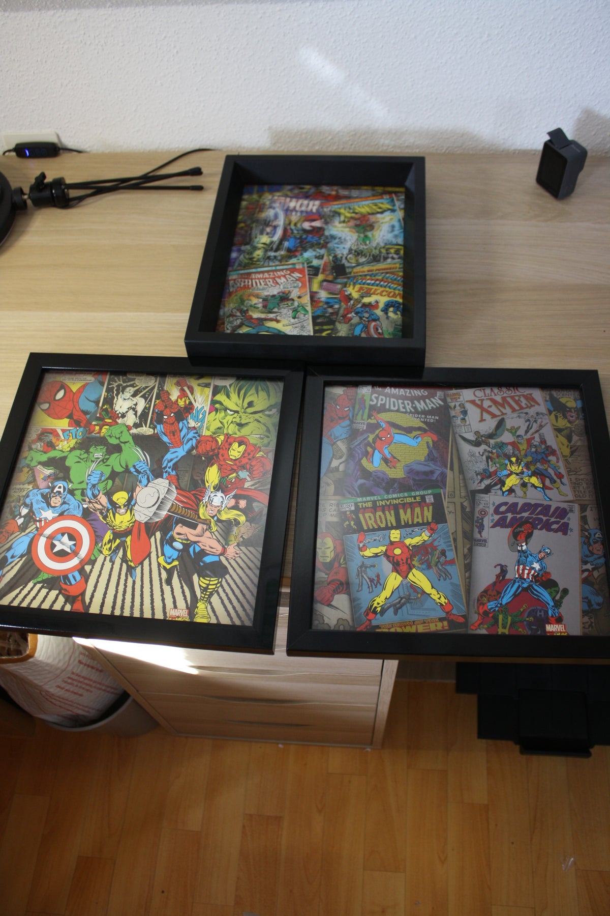3 cadres effet 3D – Marvel –  – Marvel – Objet dérivé –