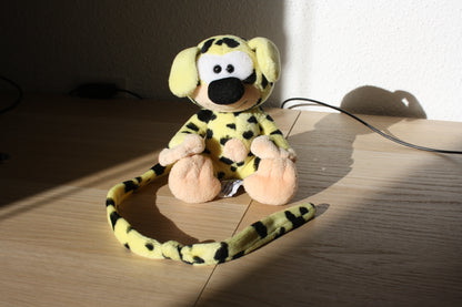 Peluche 13cm avec queue 40cm – Marsupilami – Franquin – Marsu – Objet dérivé – 2002