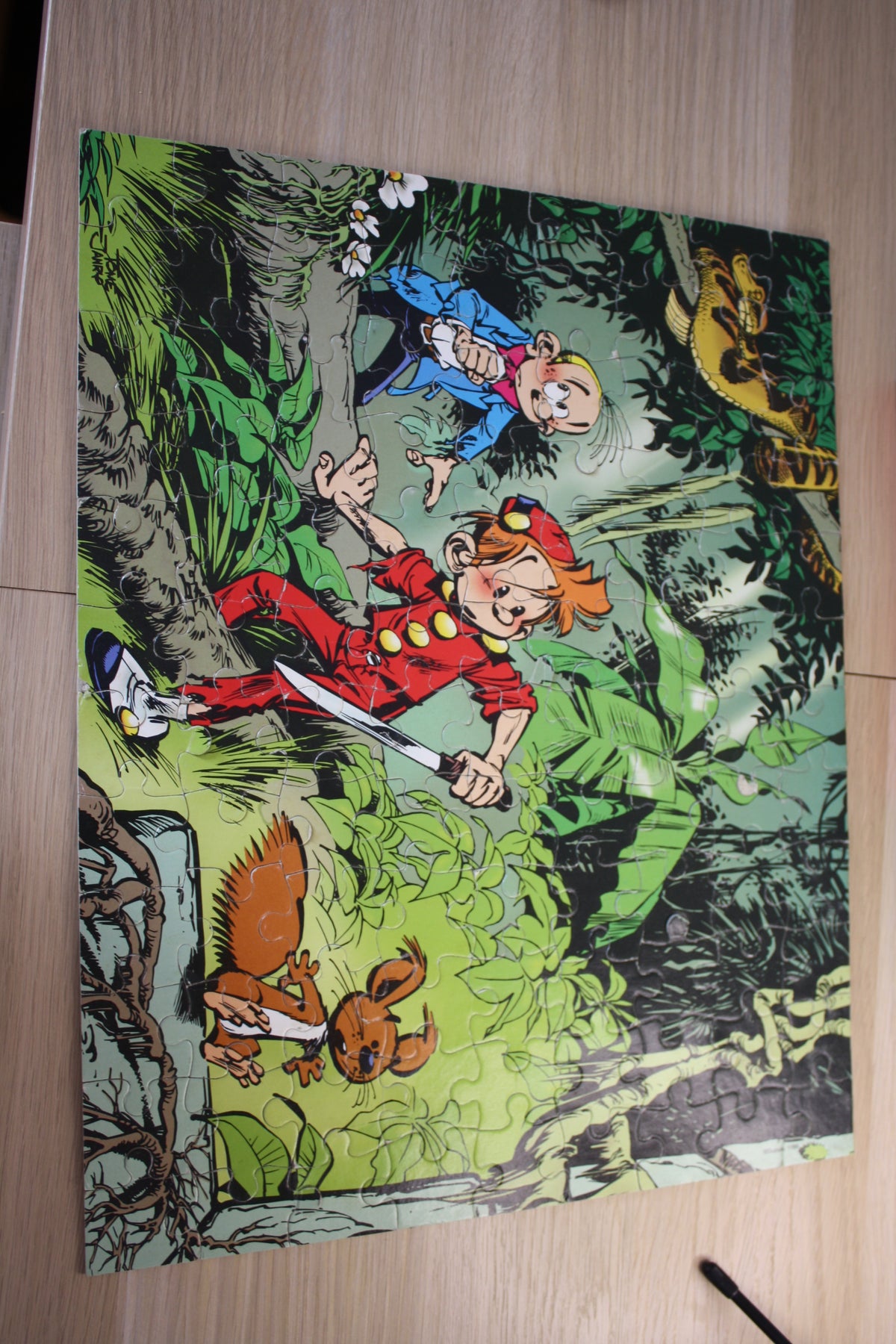 Puzzle 100 pièces 375x302MM – Spirou et Fantasio – Jany – MB – Objet dérivé – 1999