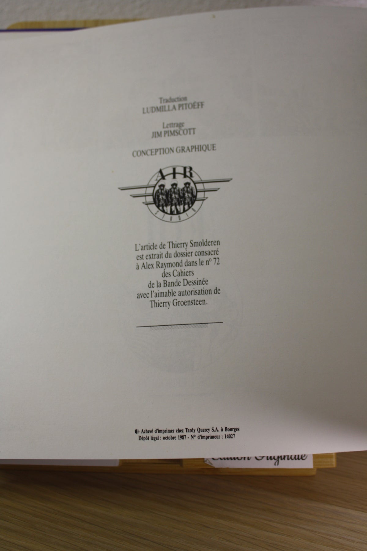 1946 1947 Volume1 – Rip Kirby – Raymond – Glénat – EO – 1987