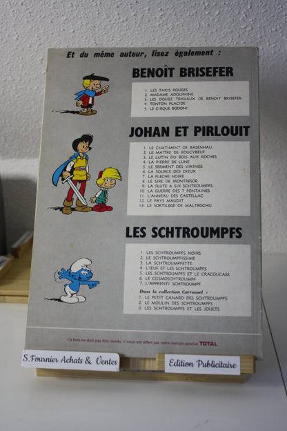 La source des dieux – Johan et Pirlouit – Peyo - Dupuis - Publicitaire - 1972 - Total