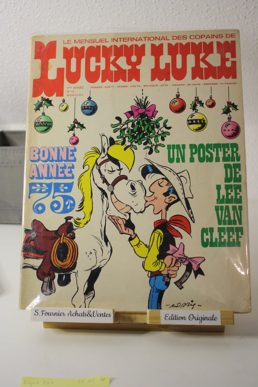 N°11 1ère année -  – Lucky Luke – - Mensuel - 1974