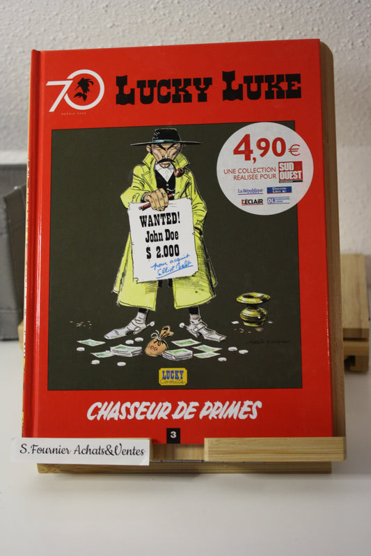 Chasseur de primes – Lucky Luke – Morris - Journaux du Sud Ouest - Publicitaire - 2016 - 70 ans