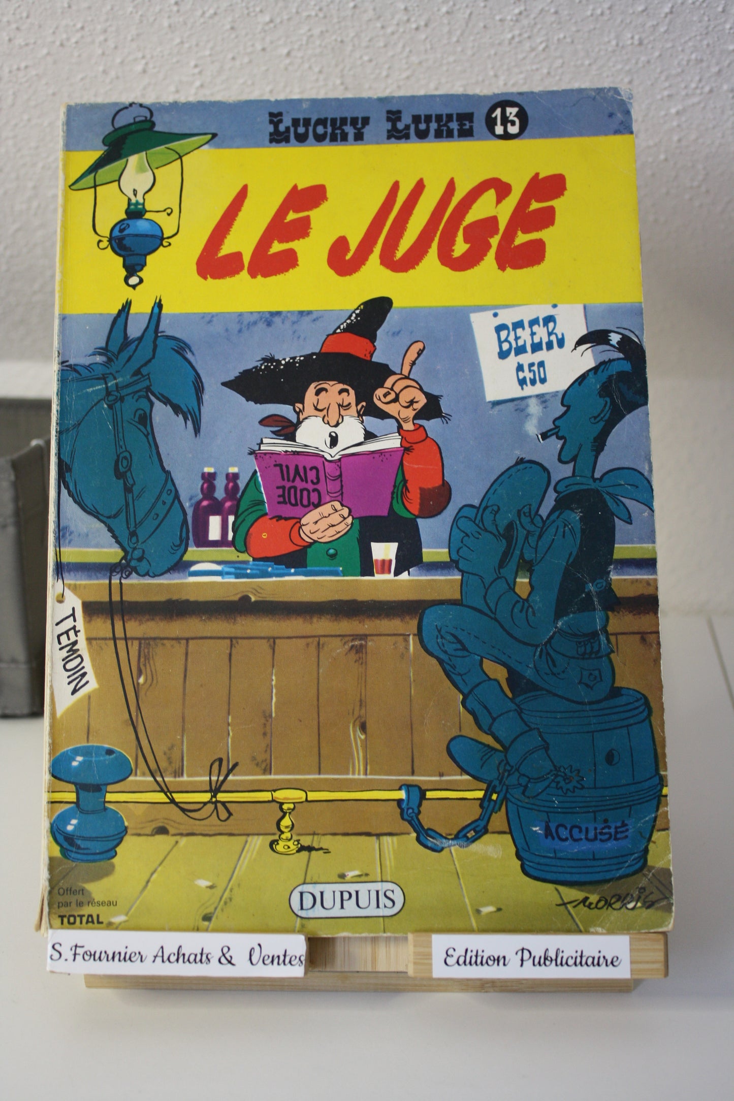 Le juge – Lucky Luke – Morris - Dupuis - Publicitaire– 1972 - Total