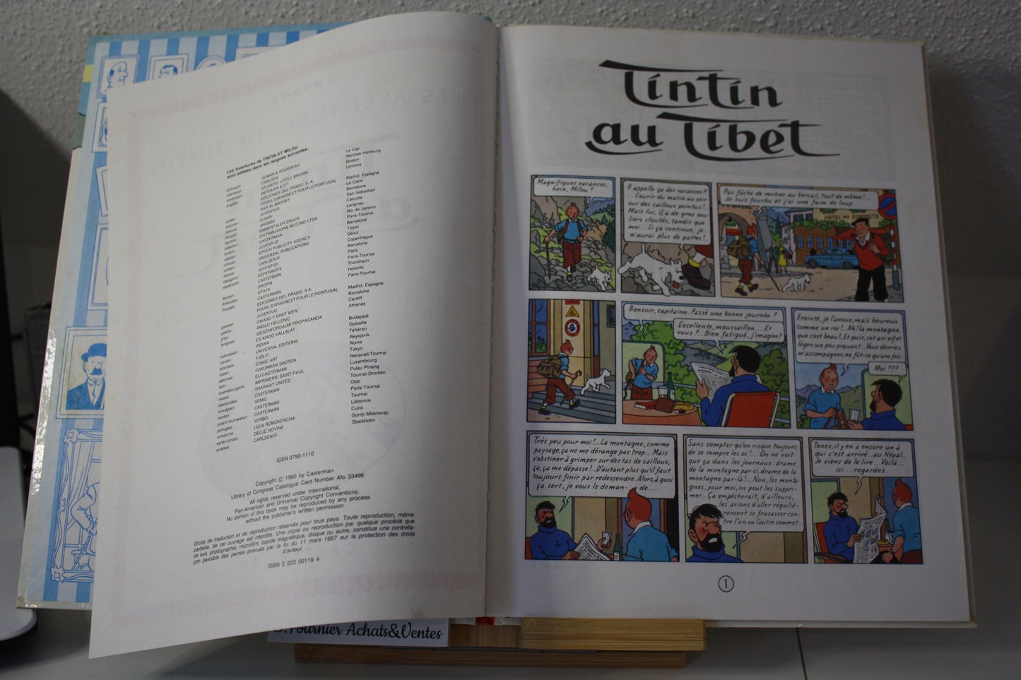 Tintin au tibet – Tintin – Hergé – Casterman - Réédition - 1993/94