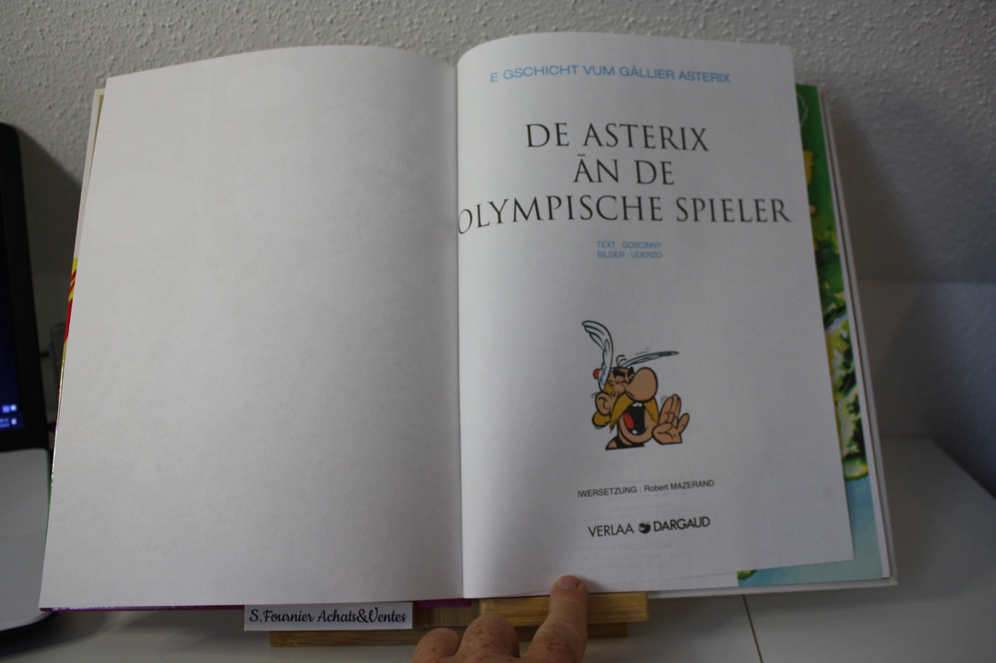 De Asterix an de olympische spieller  – Astérix – Goscinny Uderzo - Dargaud - Réédition  – 1996 - en Alsacien