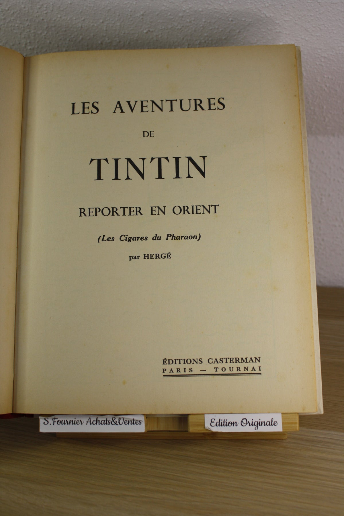 Facsimilé Les cigares du pharaons – Les aventures de Tintin – Hergé – Casterman – Facsimilé – 1984