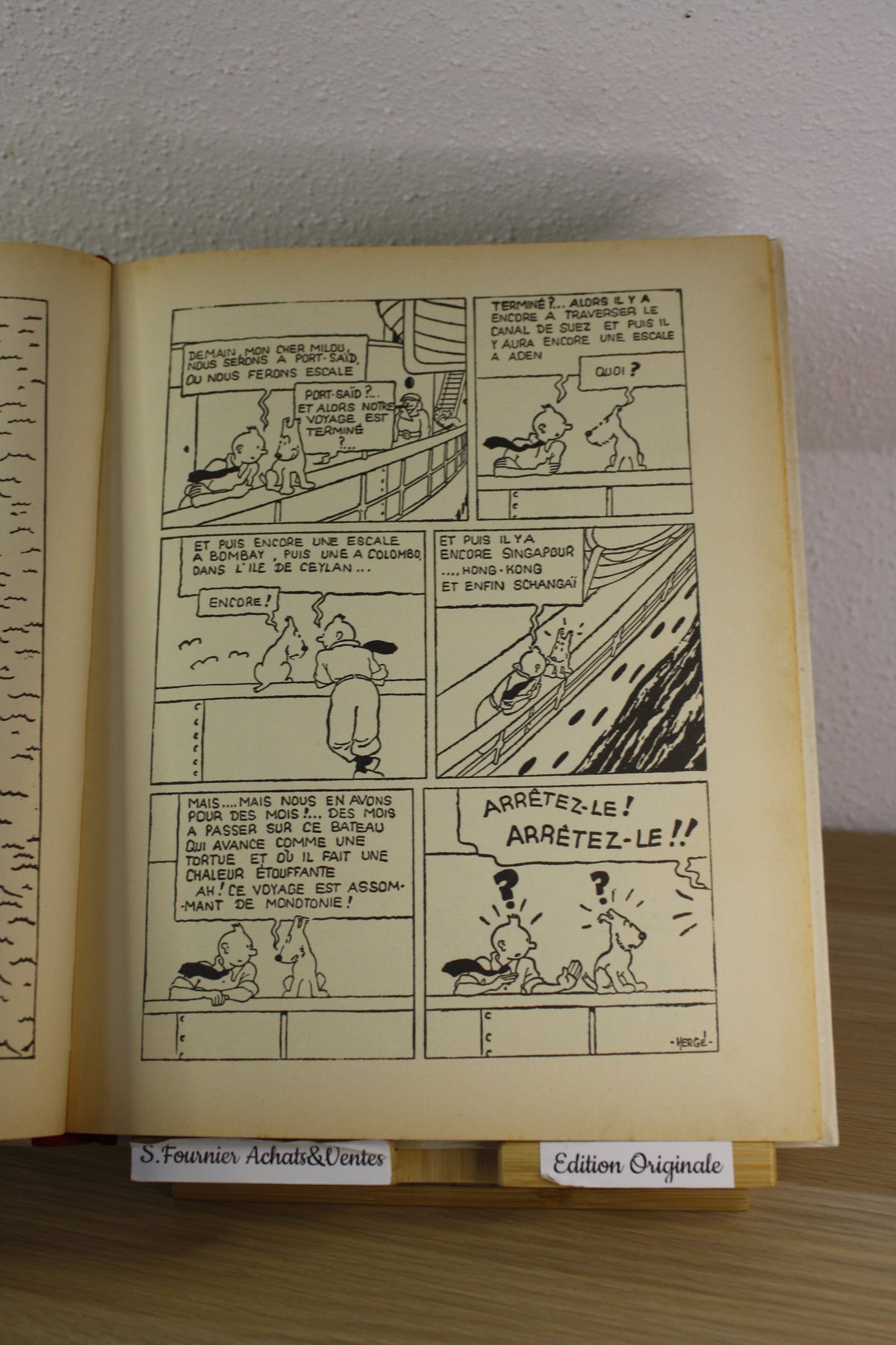 Facsimilé Les cigares du pharaons – Les aventures de Tintin – Hergé – Casterman – Facsimilé – 1984