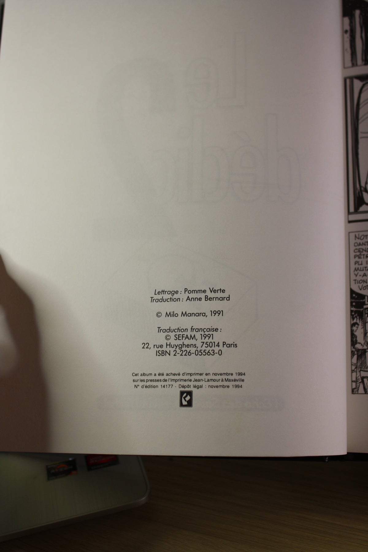 Tome 2 – Le déclic – Manara – L’écho des savanes Albin Michel – Réédition – 1994 - ADULTE