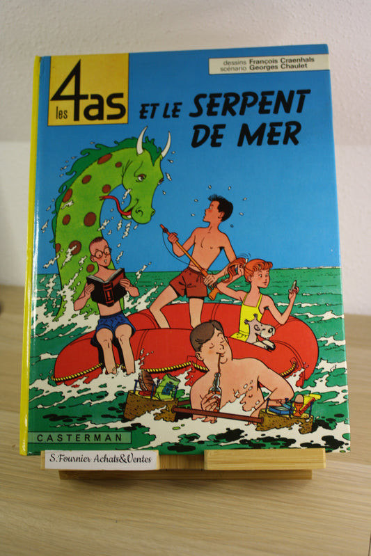 Le serpent de mer – Les 4 as – Craenhais Chaulet – Casterman – Réédition – 1980