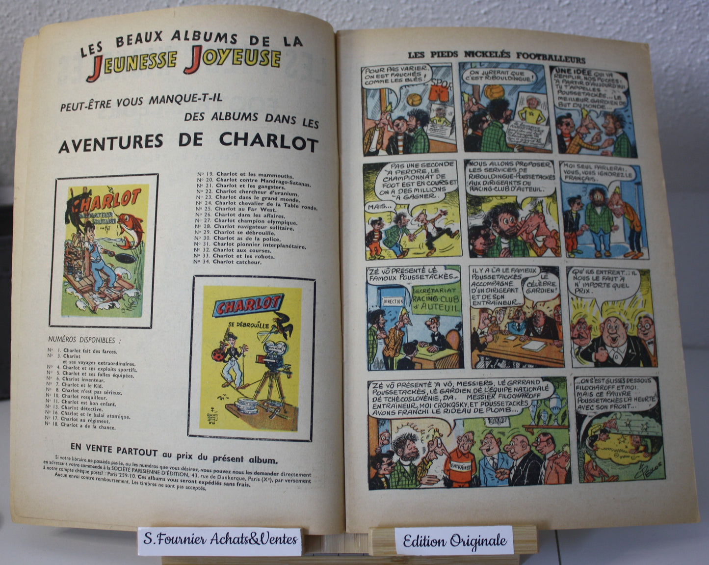 Footballeurs – Les pieds Nickelés –Pellos et Montaubert - Les beaux albums - EO – 1956