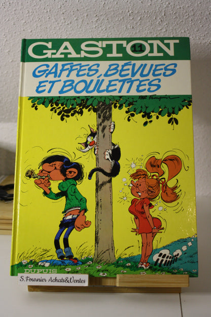 Gaffes, Bévues et Boulettes – Gaston – Franquin – Dupuis - Réédition - 1986