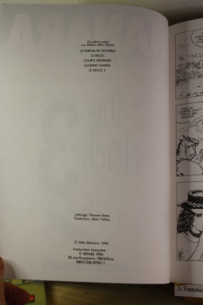 Tome 3 – Le déclic – Manara – Echos des savanes Albin Michel – EO – 1994 - ADULTE