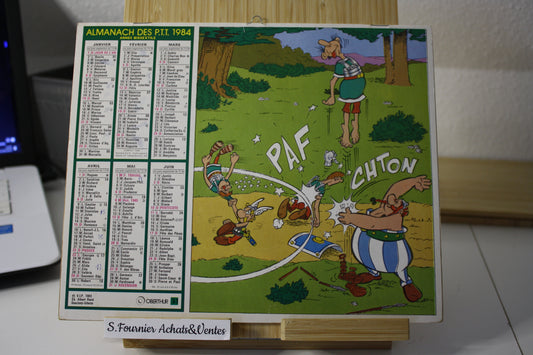 Almanach des P.T.T.1984 - Astérix - La poste - La poste - Objet dérivé - 1984 - Haute alpes