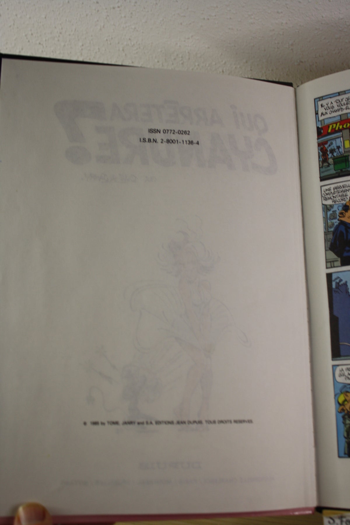 Qui arrètera Cyanure ? – Spirou et Fantasio – Tome Janry – Dupuis – EO – 1985