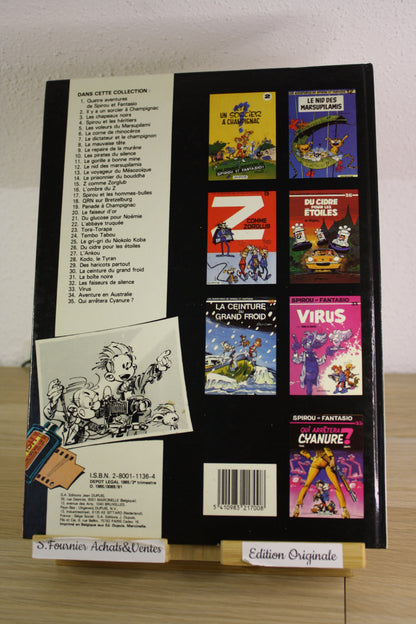 Qui arrètera Cyanure ? – Spirou et Fantasio – Tome Janry – Dupuis – EO – 1985