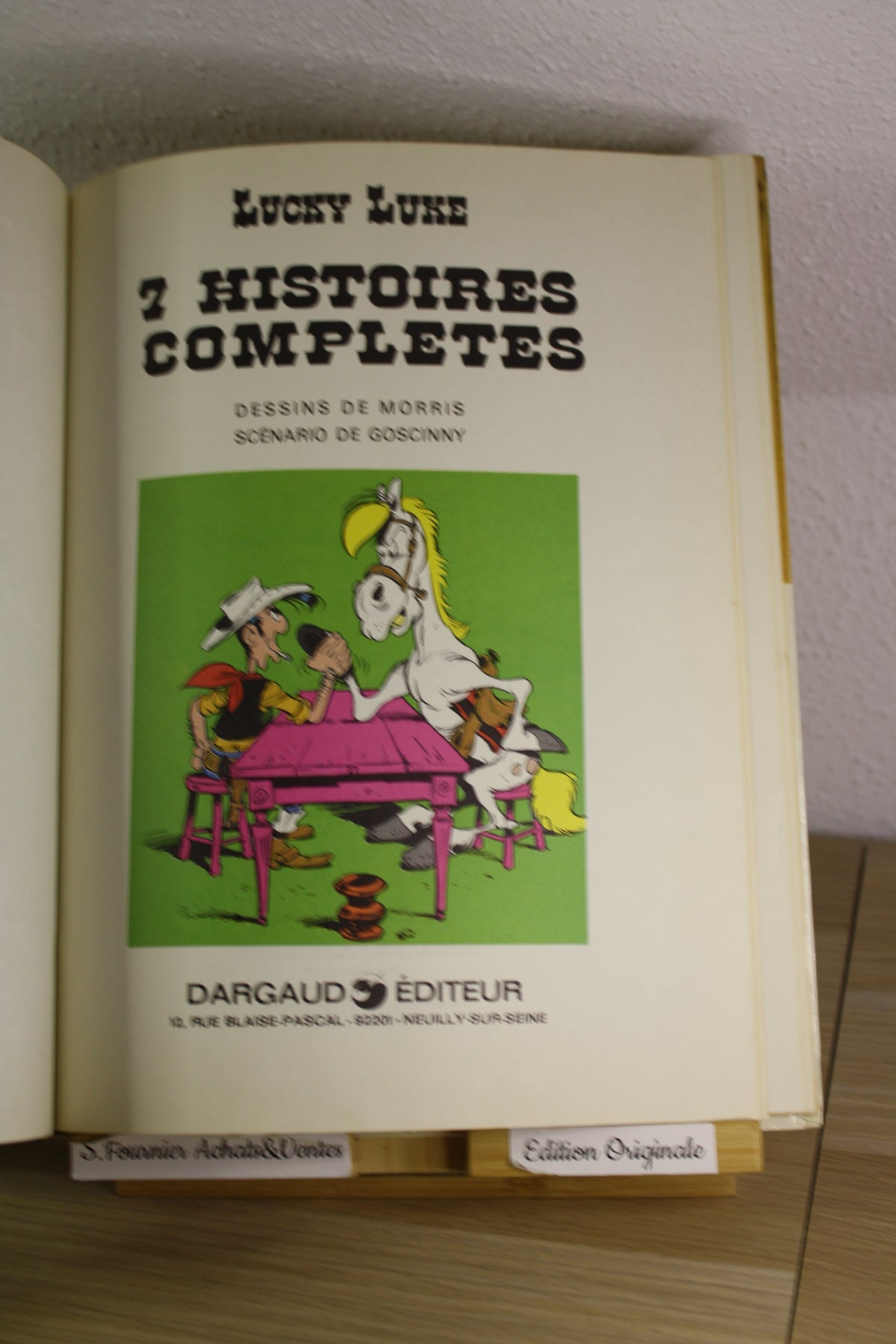 7 Histoires complètes Série 1 – Lucky Luke – Morris Goscinny – Dargaud – EO – 1974