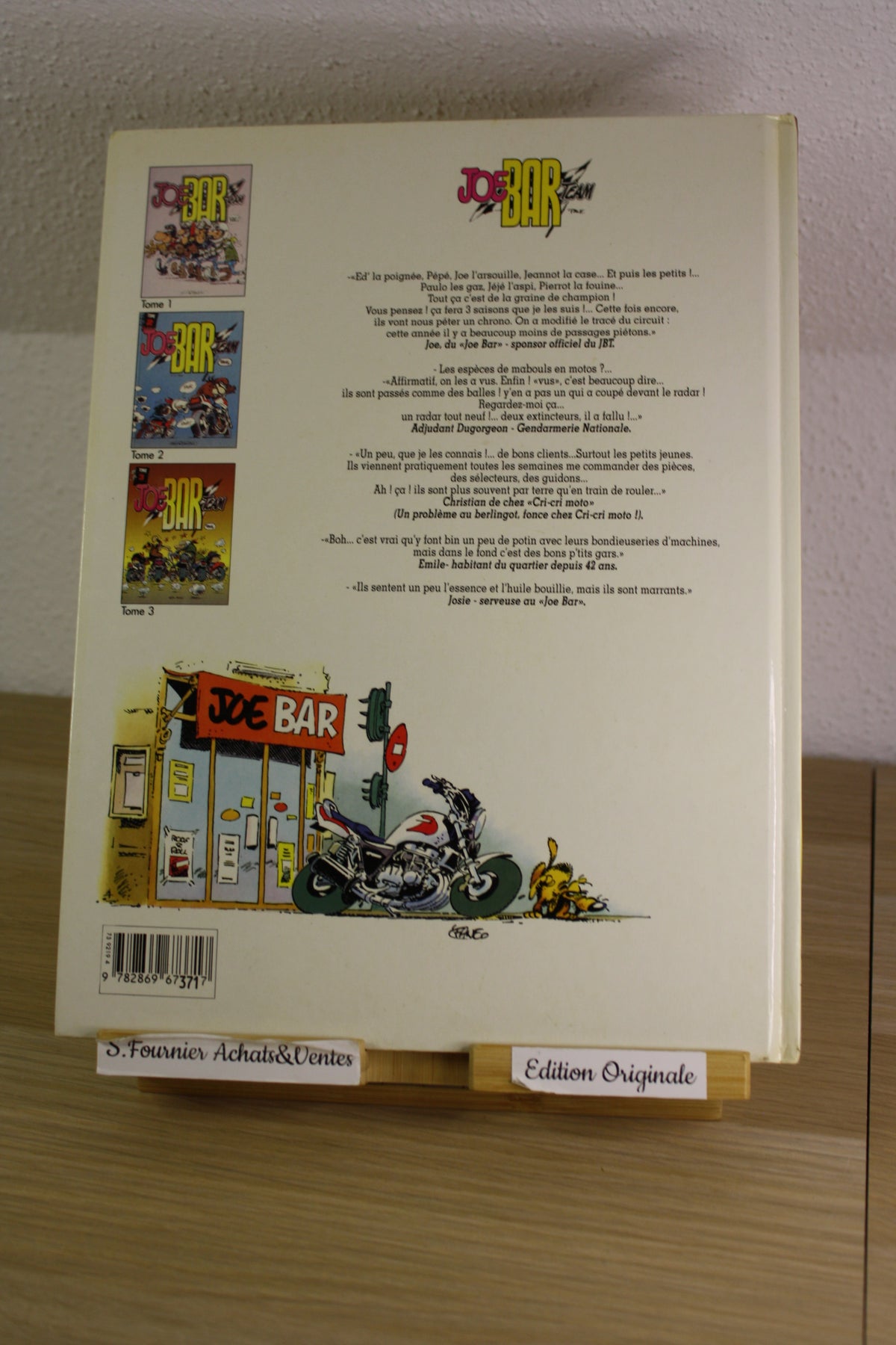 Tome 3 – Joe Bar Team – Fane – Vents d’Ouest – EO – 1995