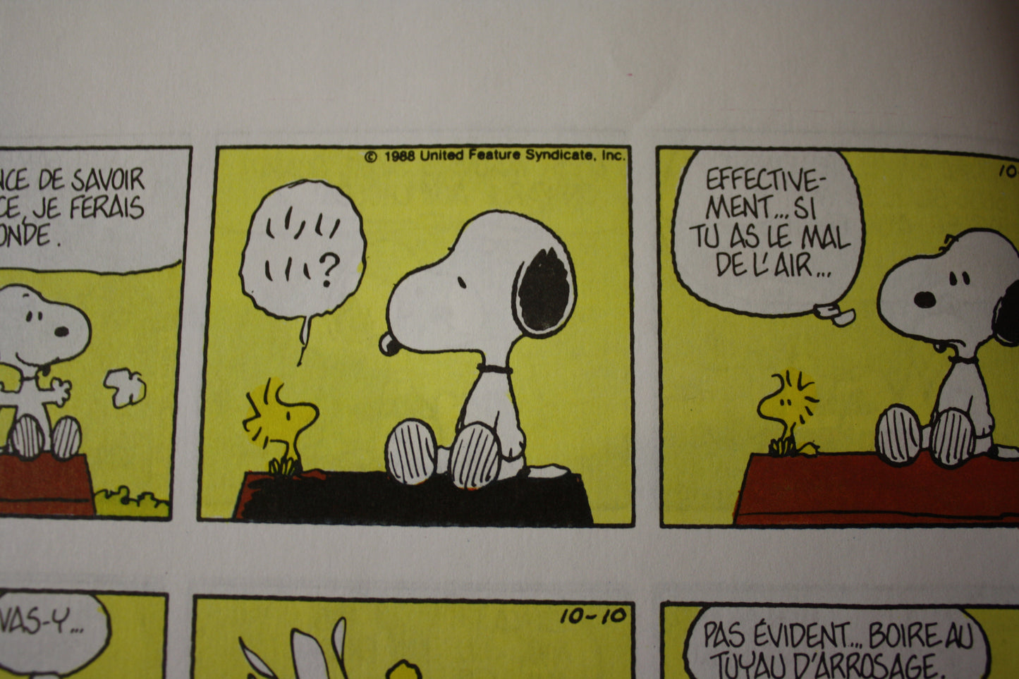 Snoopy prend de la hauteur – Snoopy – Schulz - Delville – Publicitaire - 1999 - ESSO