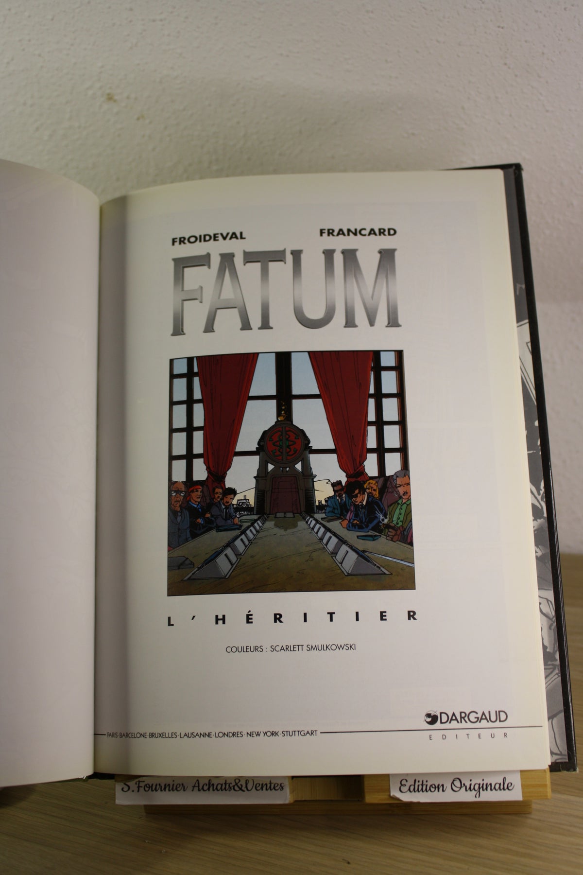 L’héritier – Fatum – Froideval Francard – Dargaud – EO – 1996