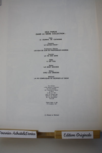 Paulette – Paulette - Wolinski & Pichard – Edition du Square -EO - 1971