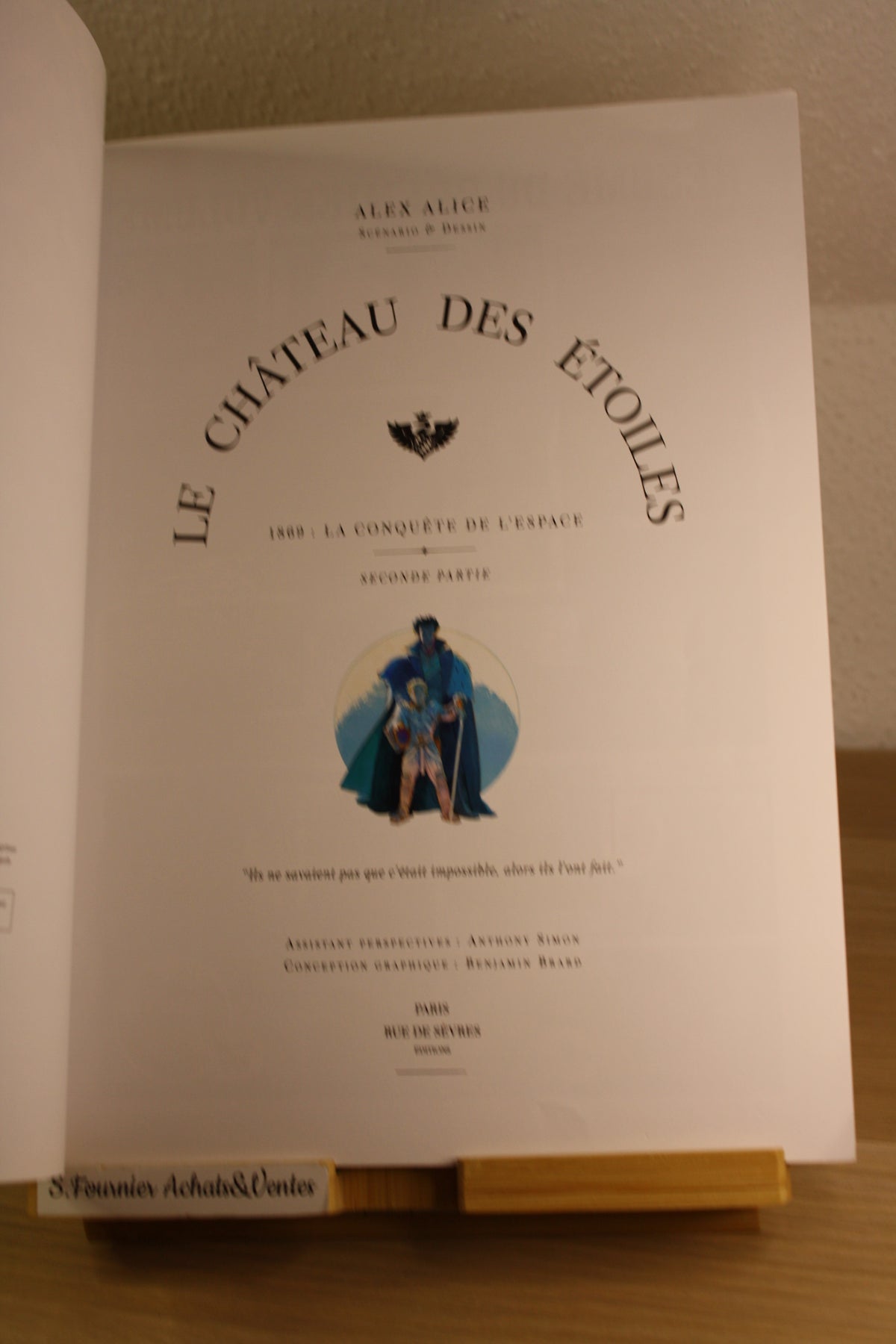 1869 La conquête de l’Espace vol 2 – Le château des étoiles – Alice – L’école des loisirs – Réédition – 2017