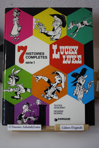 7 Histoires complètes, série 1 – Lucky Luke – Goscinny Morris - dargaud - EO – 1974