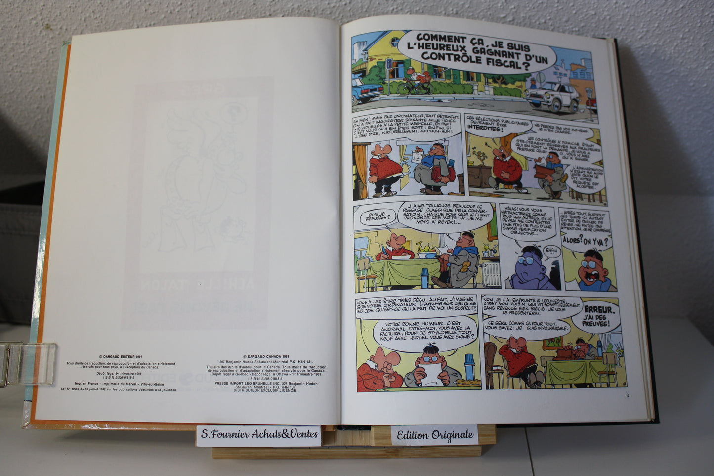 Ne rêvons pas - Achille Talon – Greg - Dargaud - EO - 1981