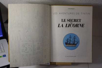 Le secret de la licorne – Tintin – Hergé - Casterman – Réédition - 1971 - B39
