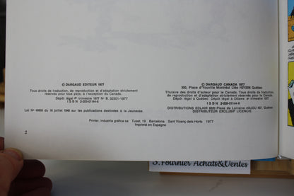 Le fil qui chante – Lucky Luke – Morris Goscinny – Dargaud Editeur – EO – 1977 – Plats abimé