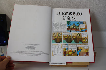 Le lotus bleu et tintin au tibet – Tintin – Hergé – France Loisir - Réédition – 2007 – Double album