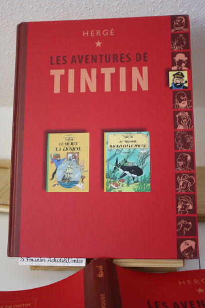 Le secret de la licorne & le tresor de rackam le rouge – Tintin – Hergé – France Loisir - Réédition – 2007 – Double album