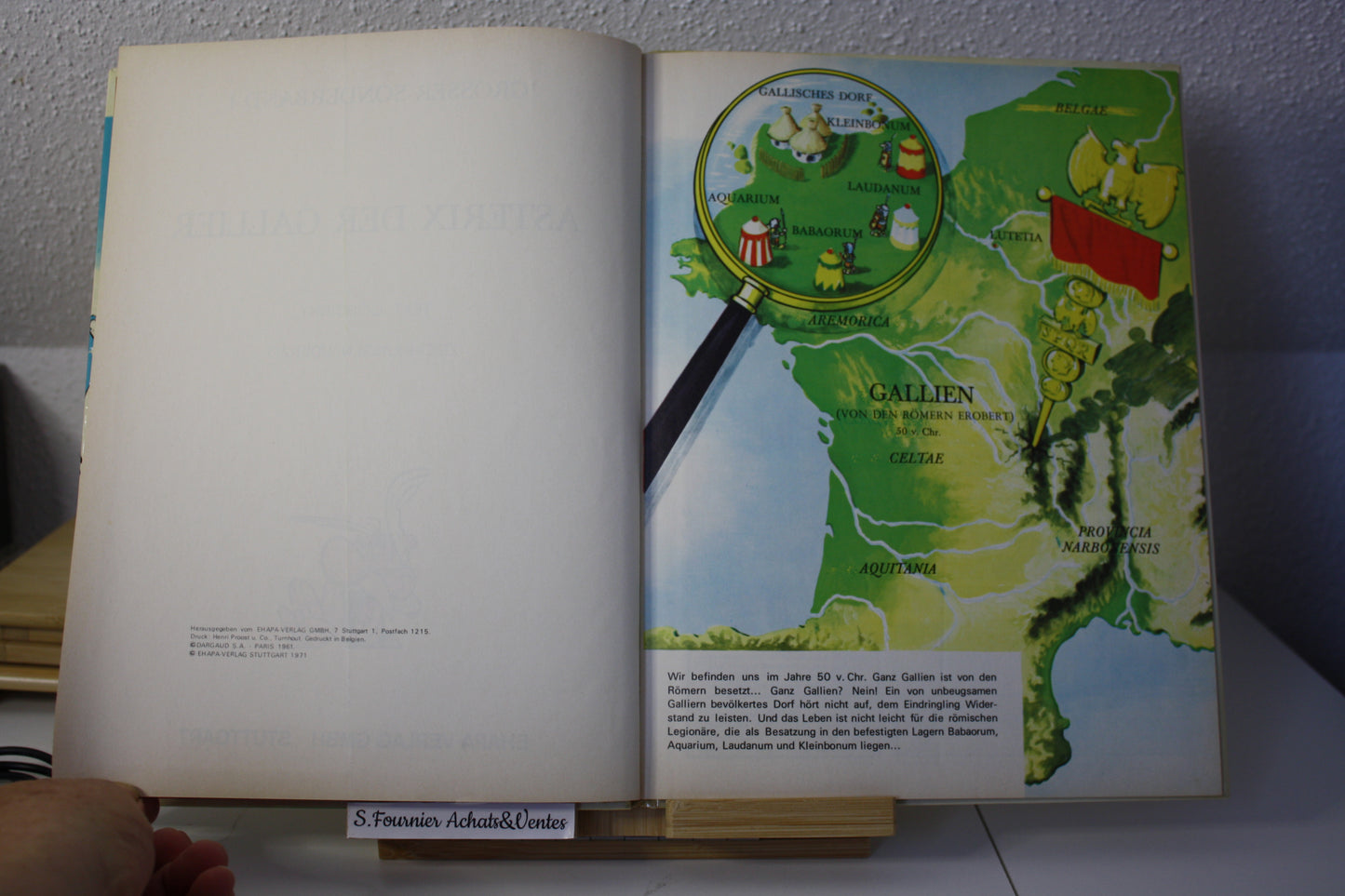 Astérix Der Gallier – Astérix – Goscinny Morris – EHAPA VERLAG Stuttgart - Réédition – 1971 – Version allemande