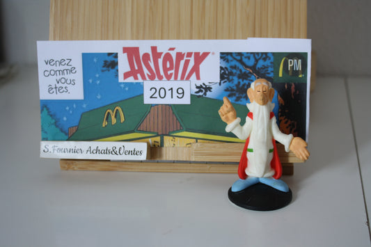 Figurine Panoramix – Astérix - Mac Donald – 60 ans – Objet dérivé – 2019