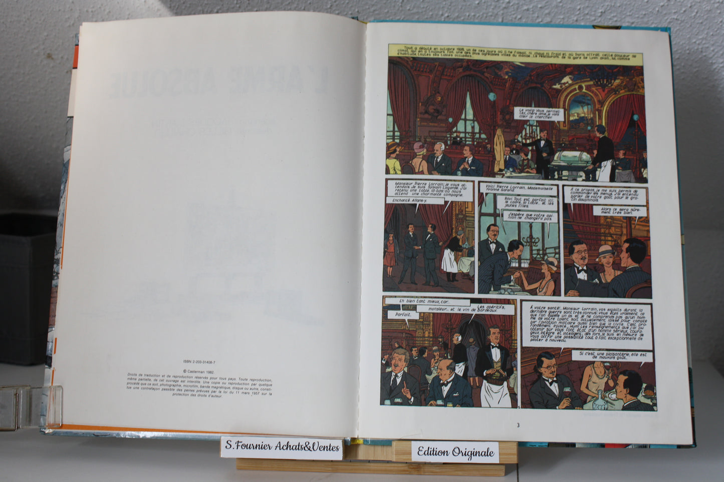 L’arme absolue – Lefranc – Martin Chaillet – Casterman - EO – 1987