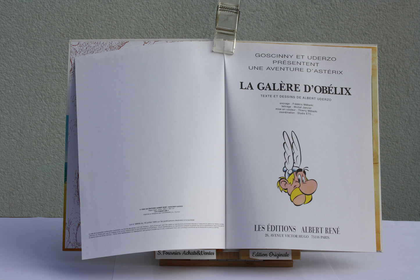 La galère d’obelix – Astérix – Goscinny Uderzo – Albert René – EO – 1996