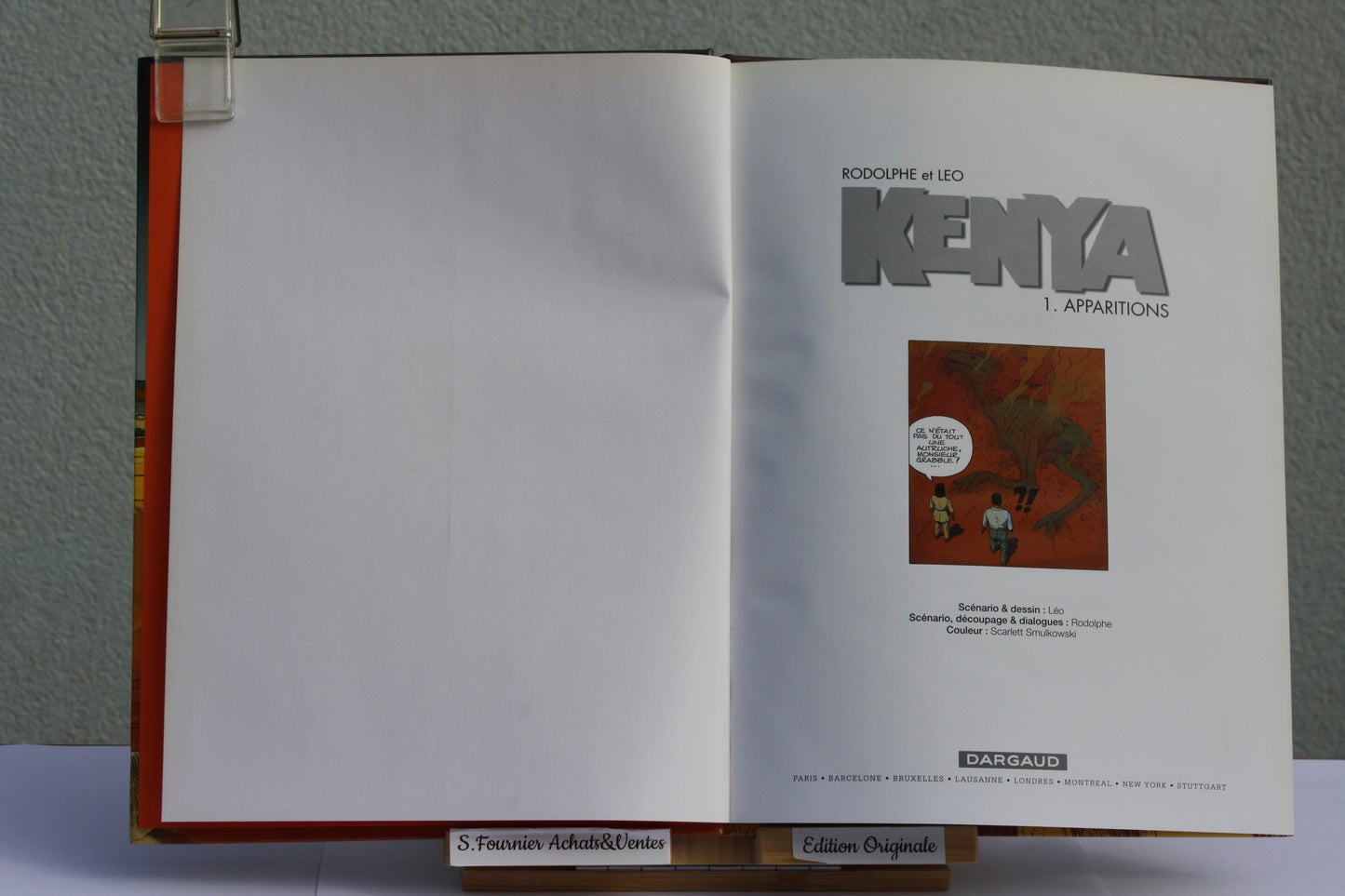1 Apparitions – Kenya – Léo Rodolphe – Dargaud – EO – 2001