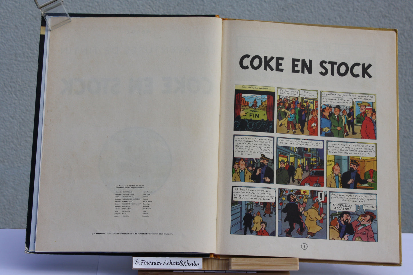 Coke_en_stock – Tintin – Hergé – Casterman – Réédition – 1963 – B33