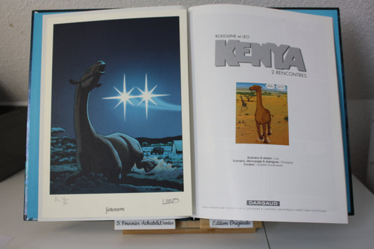 2. Rencontre + Exlibris – Kenya – Léo Rodolphe – Dargaud – EO – 2003 - Exlibris numéroté