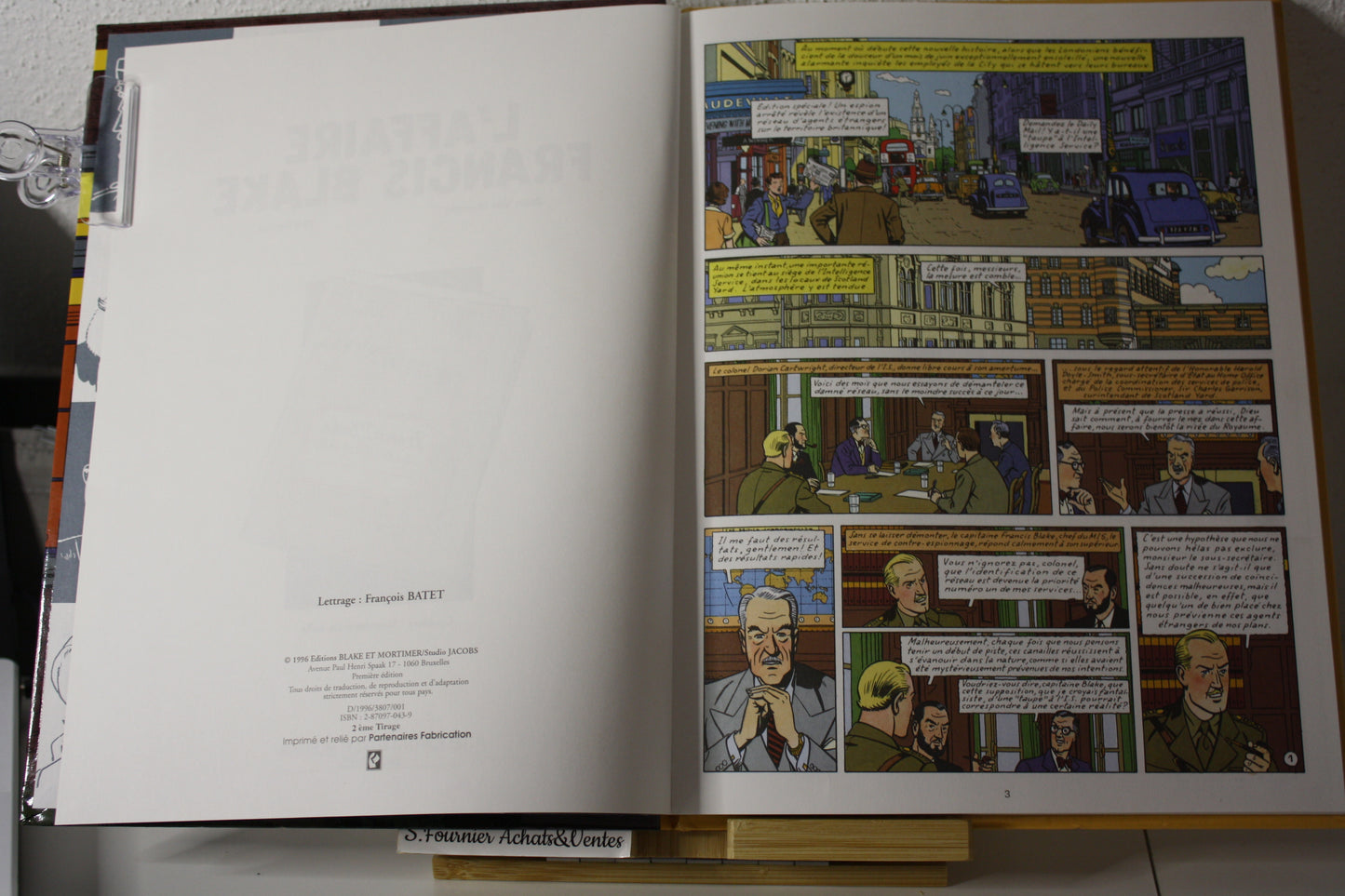 L’affaire Francis Blake – Blake et Mortimer – Jacobs – Blake et Mortimer – EO – 1996