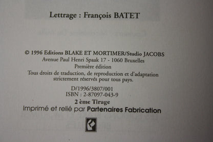 L’affaire Francis Blake – Blake et Mortimer – Jacobs – Blake et Mortimer – EO – 1996