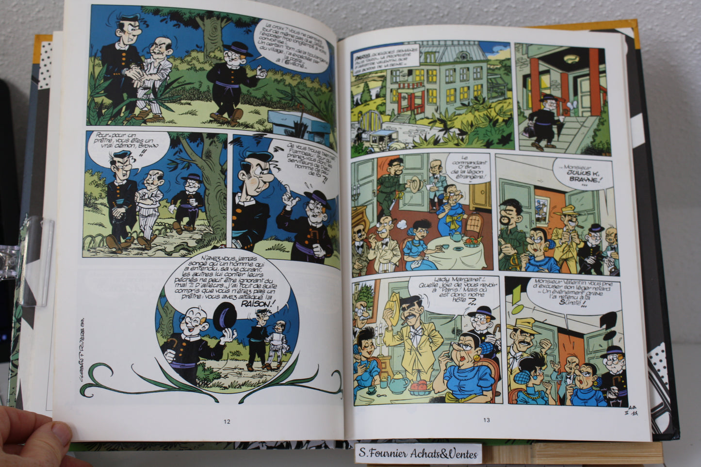 La croix de Saphir – Abbe Brown – Chesterton Rivière Urbain – Détective Lefranc – Réédition – 1994