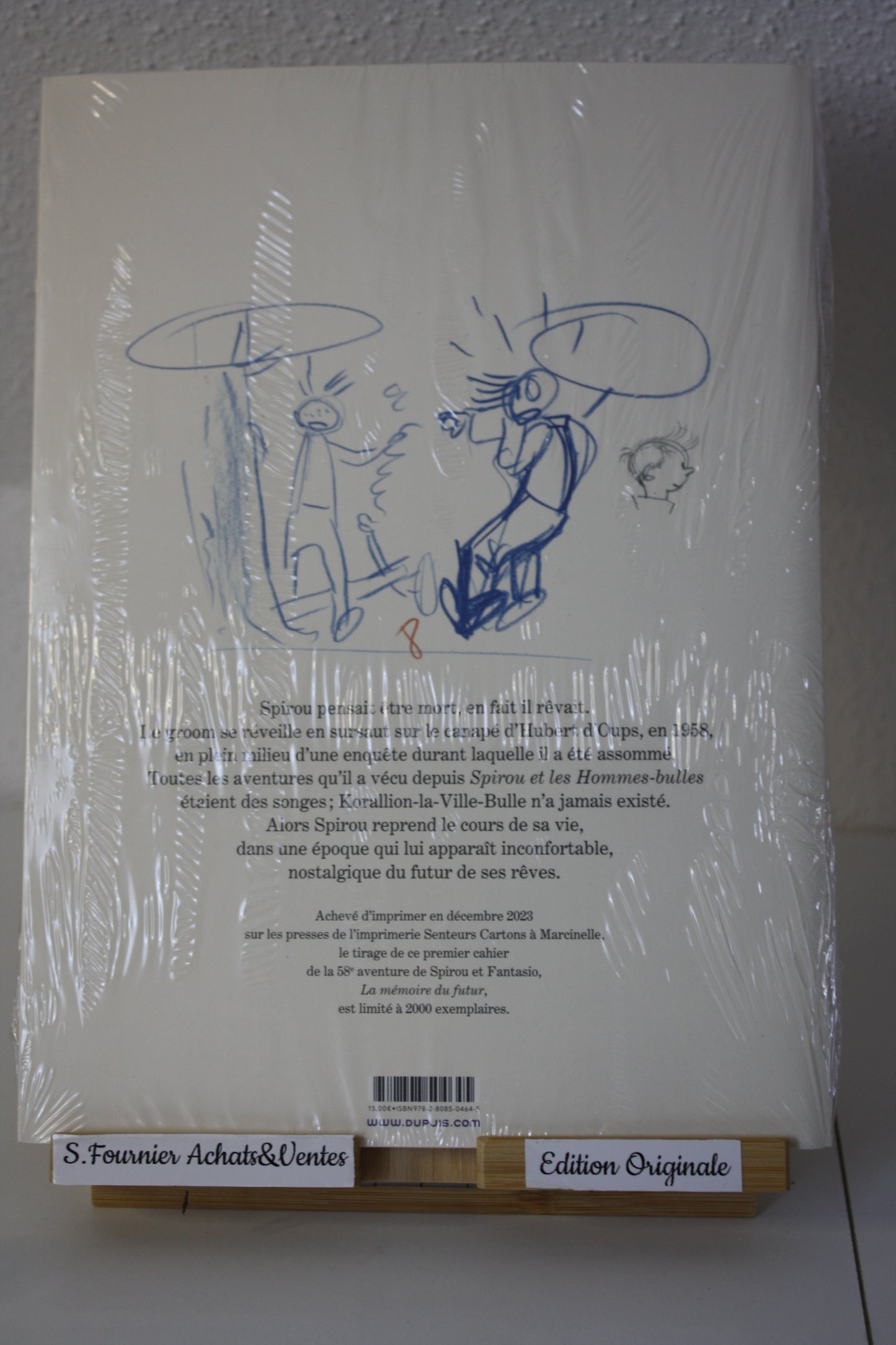 La mémoire du futur – Spirou et Fantasio – Schwartz Guerrive Abitan – Cahier Dupuis – EO – 2024